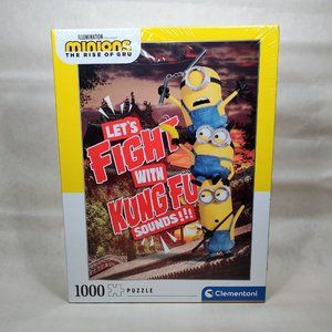 Universal Studios Minions 2 Rise of Gru Puzzle Kung Fu 1000 pieces Clementoni